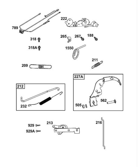 D - GRUPPO ELEMENTI DI COMANDO B&S - 44 €¦ 44N677-0017-B5 brand Stihl